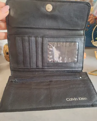 Portafoglio donna Calvin Klein nero