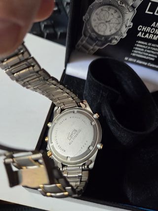 Reloj Lotus Cronógrafo Titanio Dorado y Plateado