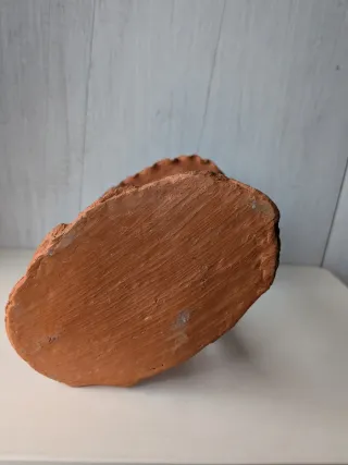 Candelabro de barro artesanal