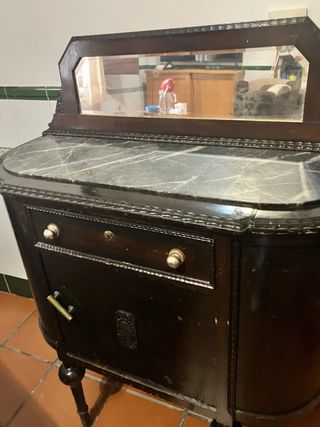 Cómoda Sacristía Mármol y Madera