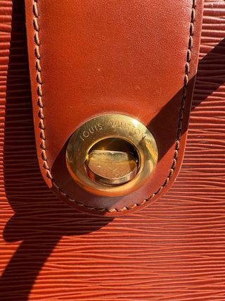 Bolso Louis Vuitton Vintage Marrón Naranja