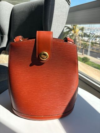 Bolso Louis Vuitton Vintage Marrón Naranja