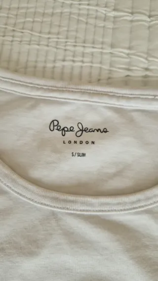 Camiseta Pepe Jeans Blanca Hombre Talla S