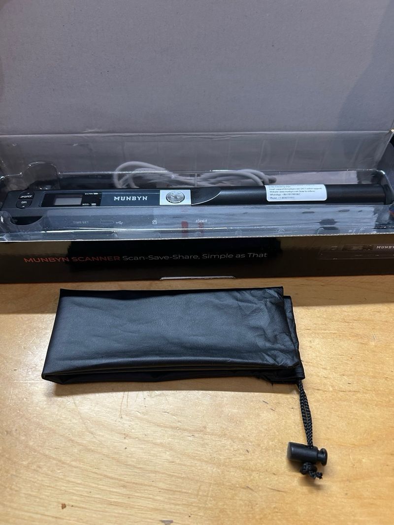 Escáner Portátil MUNBYN Mini 16G SD 900 DPI A4 afbeelding 7
