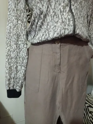 Conjunto Cazadora y Pantalón Beige