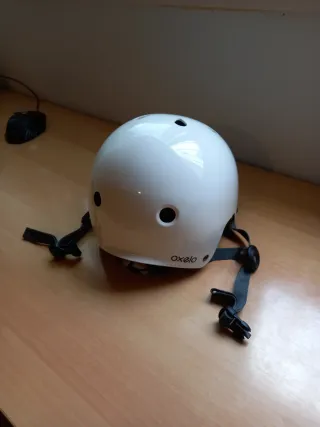 Casco Oxelo blanco para niñ@s