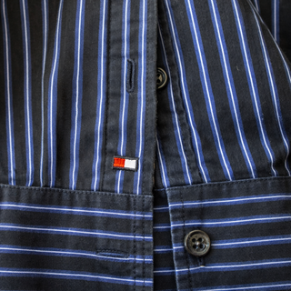Camisa Tommy Hilfiger Rayas Azul Talla M