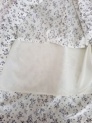 Falda midi Uniqlo floral 100% algodón