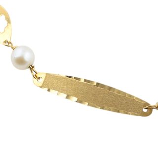 esclava oro 18k con piedra