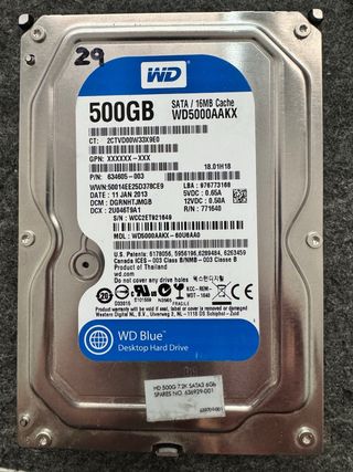 Disco Duro WD Blue 500GB SATA