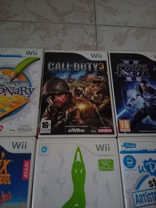 Pack 6 Juegos Wii: Pictionary, Call of Duty 3, Sta