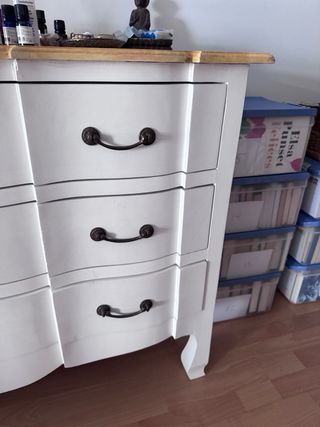 Cómoda blanca y madera de Maison du Monde