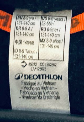 Chaqueta niño/a Decathlon T8-9