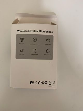 Micrófonos Inalámbricos Lavalier Negros