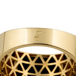 sello oro 18k con piedra