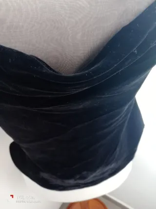 Top terciopelo Negro