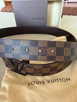 Cinturón Louis Vuitton Marrón Hebilla LV