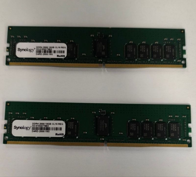 2x Synology DDR4 16GB 2666MHz ECC RAM