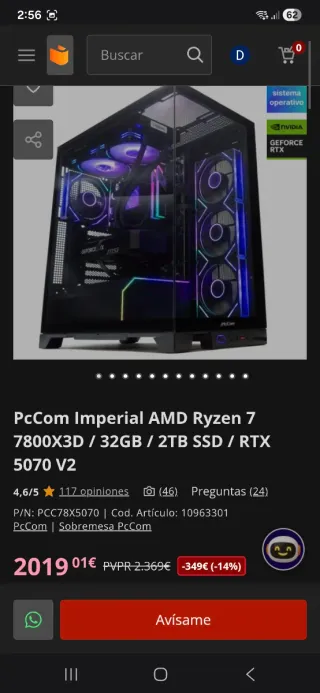 PC Gamer 350 FPS