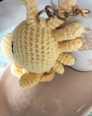 Llavero Woodstock ganchillo Peanuts Snoopy