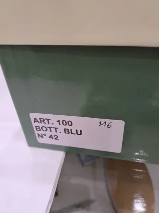 Mocassini uomo pelle blu tg. 42