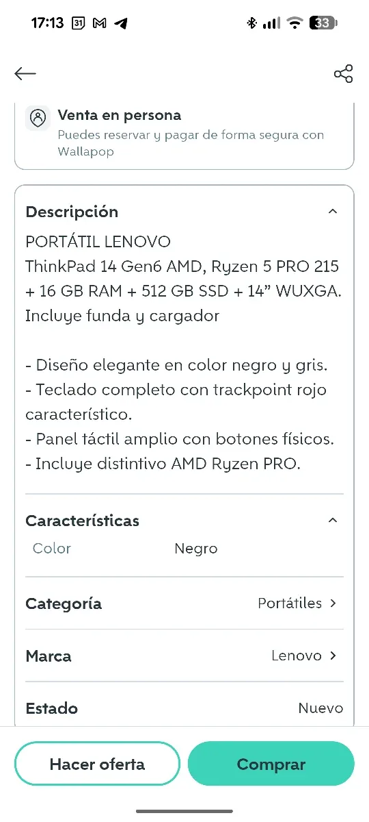 Thinkpad T14 Gen 6 Ultra 5 235U afbeelding 6