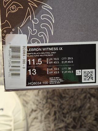 Nike Lebron Witness IX Blancas