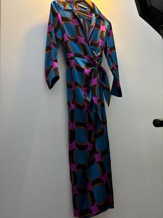 Vestido largo Zara estampado
