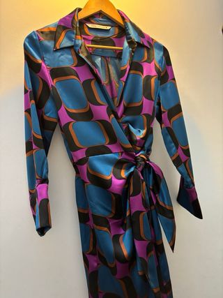 Vestido largo Zara estampado