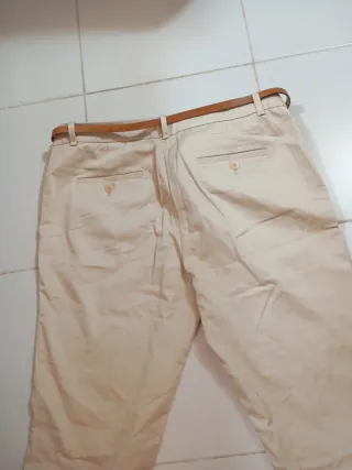 Pantalón de vestir Massimo Dutti beige