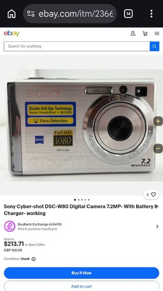 Sony Cyber-shot DSC-W90 Cámara Digital 8.1MP