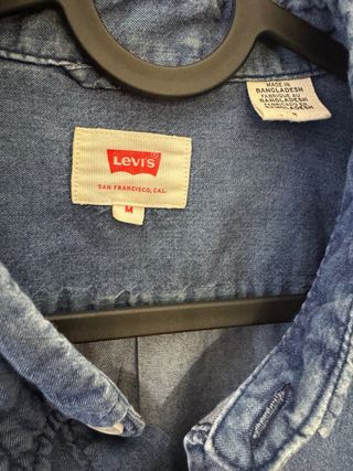 Camisa Levi's Azul Talla M Manga Larga