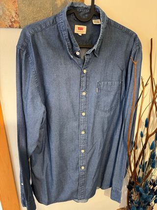 Camisa Levi's Azul Talla M Manga Larga