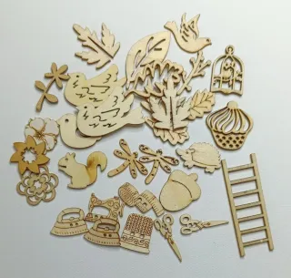 Lote Maderas Manualidades Variadas