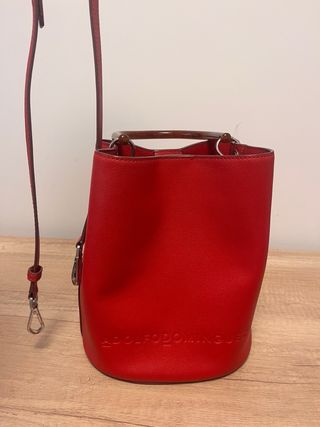 Bolso Adolfo Dominguez Piel Rojo