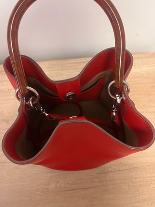 Bolso Adolfo Dominguez Piel Rojo