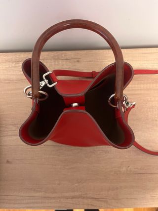 Bolso Adolfo Dominguez Piel Rojo