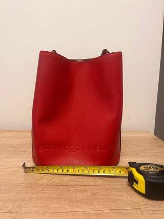 Bolso Adolfo Dominguez Piel Rojo