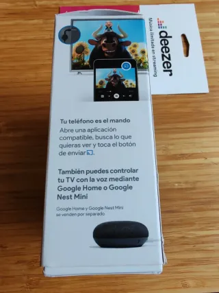 Google Chromecast y Google Home Mini y tele LG