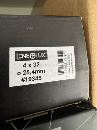 Ottica mira LENSOLUX 4x32 per carabina