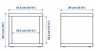 Cajonera 2 cajones roja y blanca