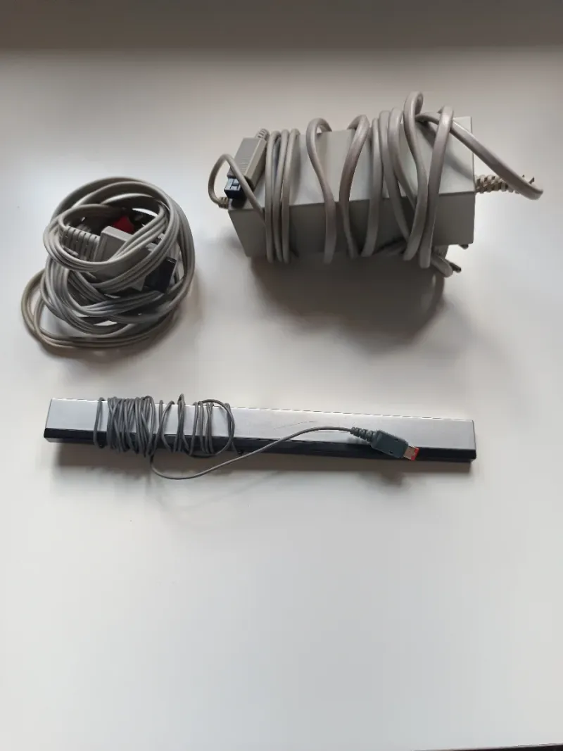 Consola Nintendo Wii Negra + Mando y Cables afbeelding 2