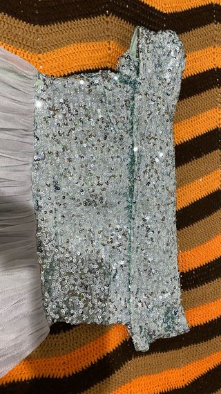 Vestido elegante de noche color menta  talla 42