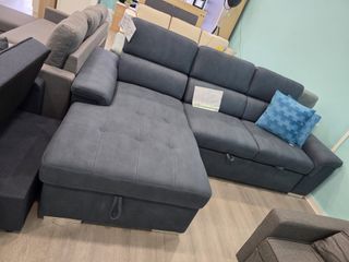 Sofá chaise longue con arcón y cama SUPER COMODO
