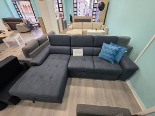 Sofá chaise longue con arcón y cama SUPER COMODO