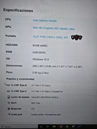 Tablet Acer Switch 3