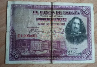 Lote 4 Billetes Antiguos España Pesetas