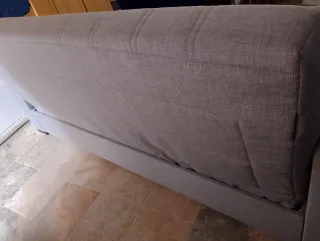 Sofá Cama Nuevo Tela Beige/Gris