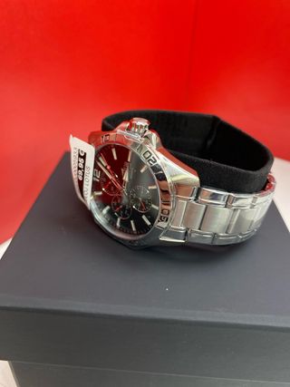 RELOJ LOTUS NEGRO Y PLATEADO