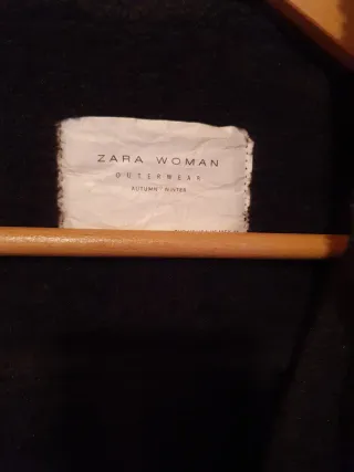 Chaqueta efecto ante negra